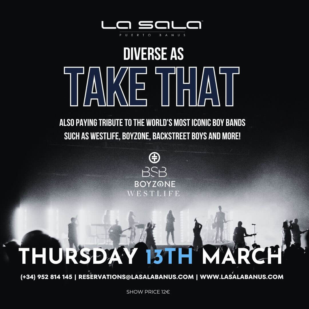 Take That tribute in Marbella at La Sala